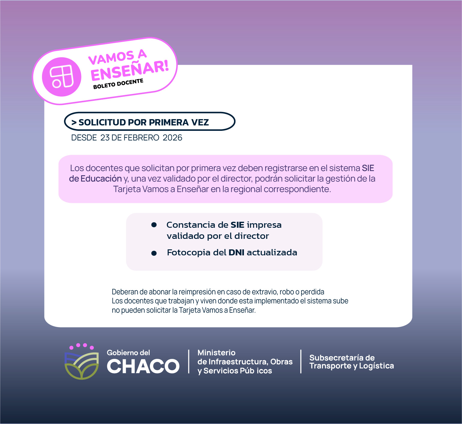 Activación y Renovación del Boleto Estudiantil Gratuito en el periodo 2026